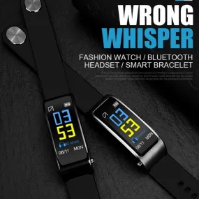 2 in 1 Smart Watch Bracelet Bluetooth Headset