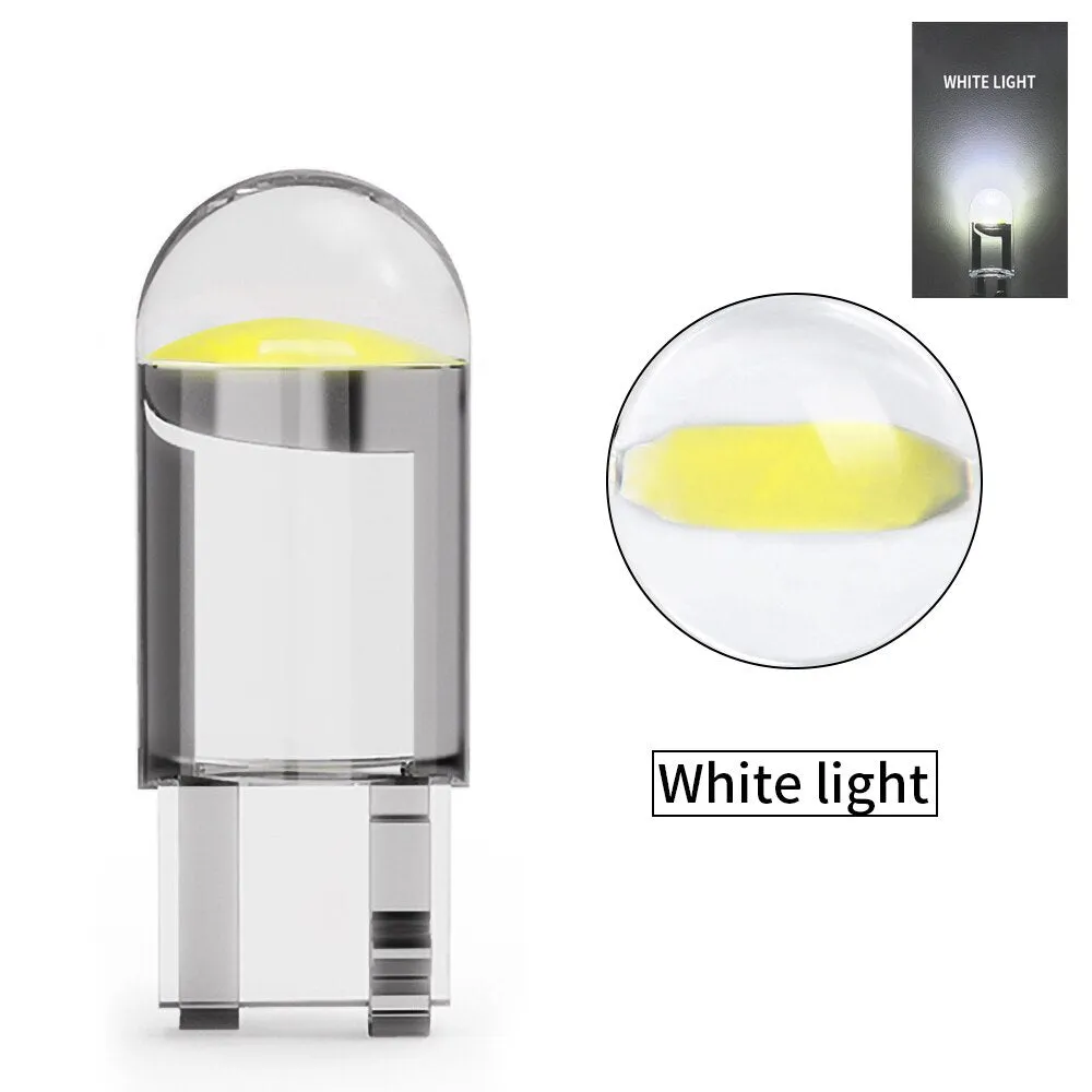 2/10X T10 W5W Canbus Car Lights COB Bulbs 24V Truck RV Interior Parts Dome Read Lamp White 6000K License Plate Lamp 3000K Yellow