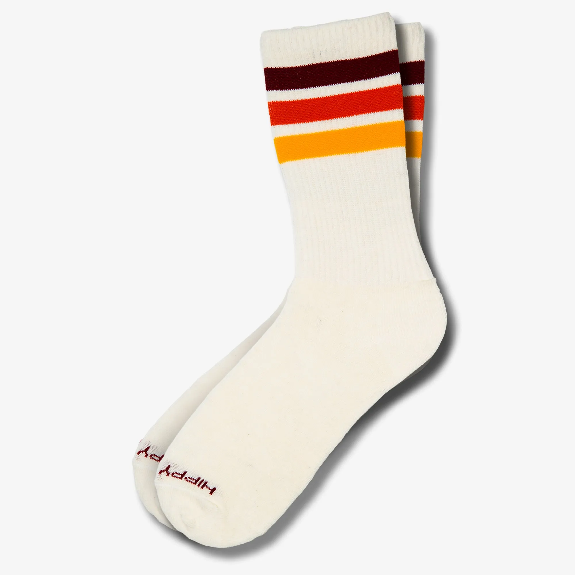 3-Stripe Crew Socks Lights 4-Pack (SMALL)