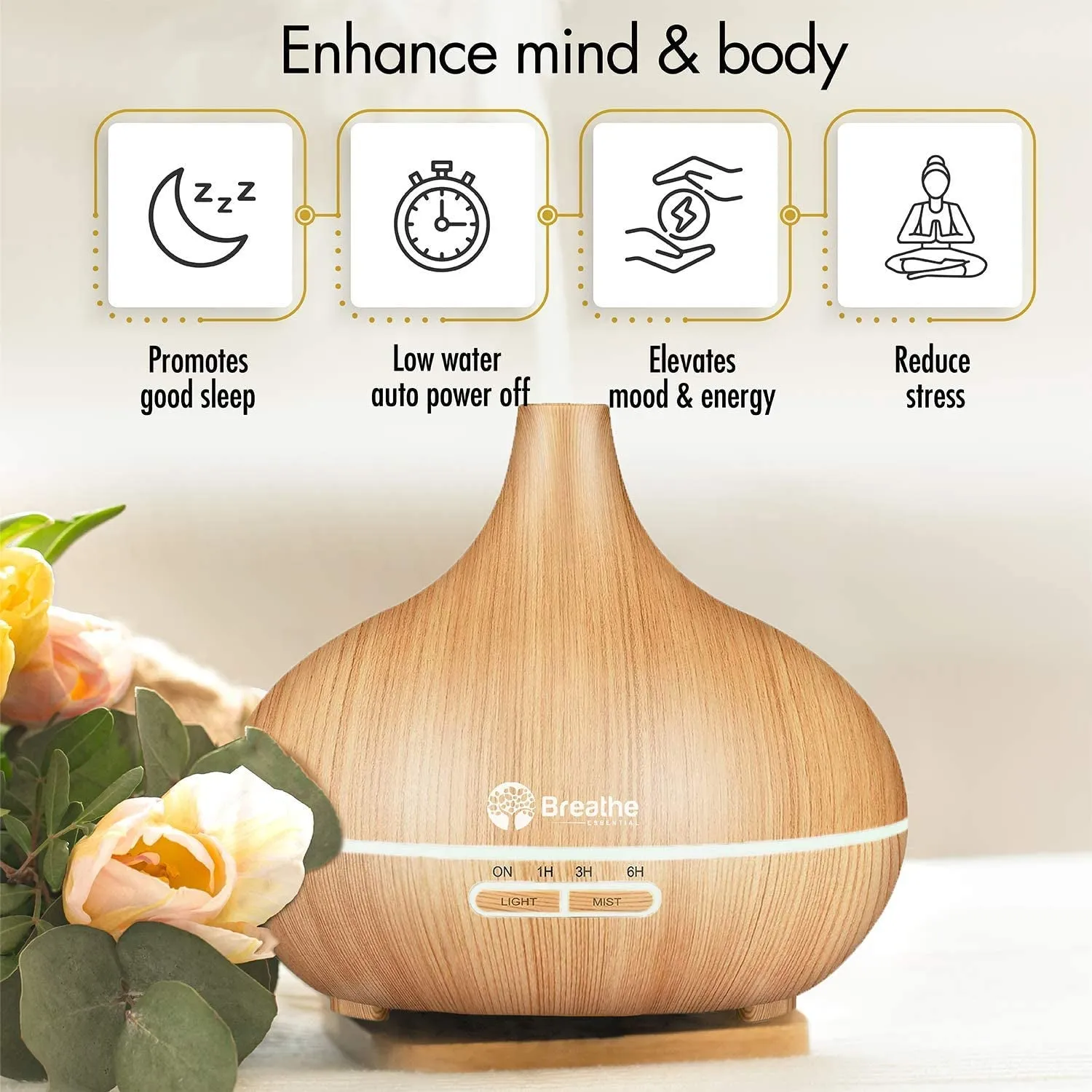 550Ml Diffusers for Essential Oils with Cleaning Kit