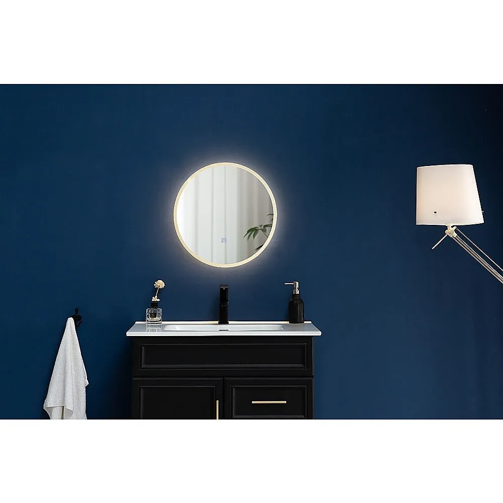 70cm LED Touch Control Waterproof Round Bathroom Mirror