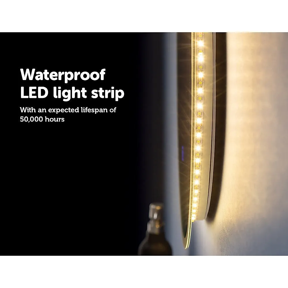70cm LED Touch Control Waterproof Round Bathroom Mirror