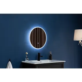 70cm LED Touch Control Waterproof Round Bathroom Mirror