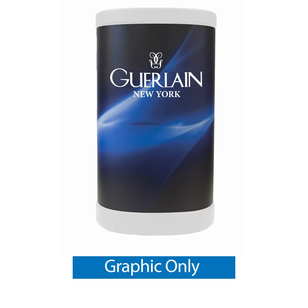 8 Ft. EZ Tube Display - Tabletop Curve Single-Sided Graphic Package