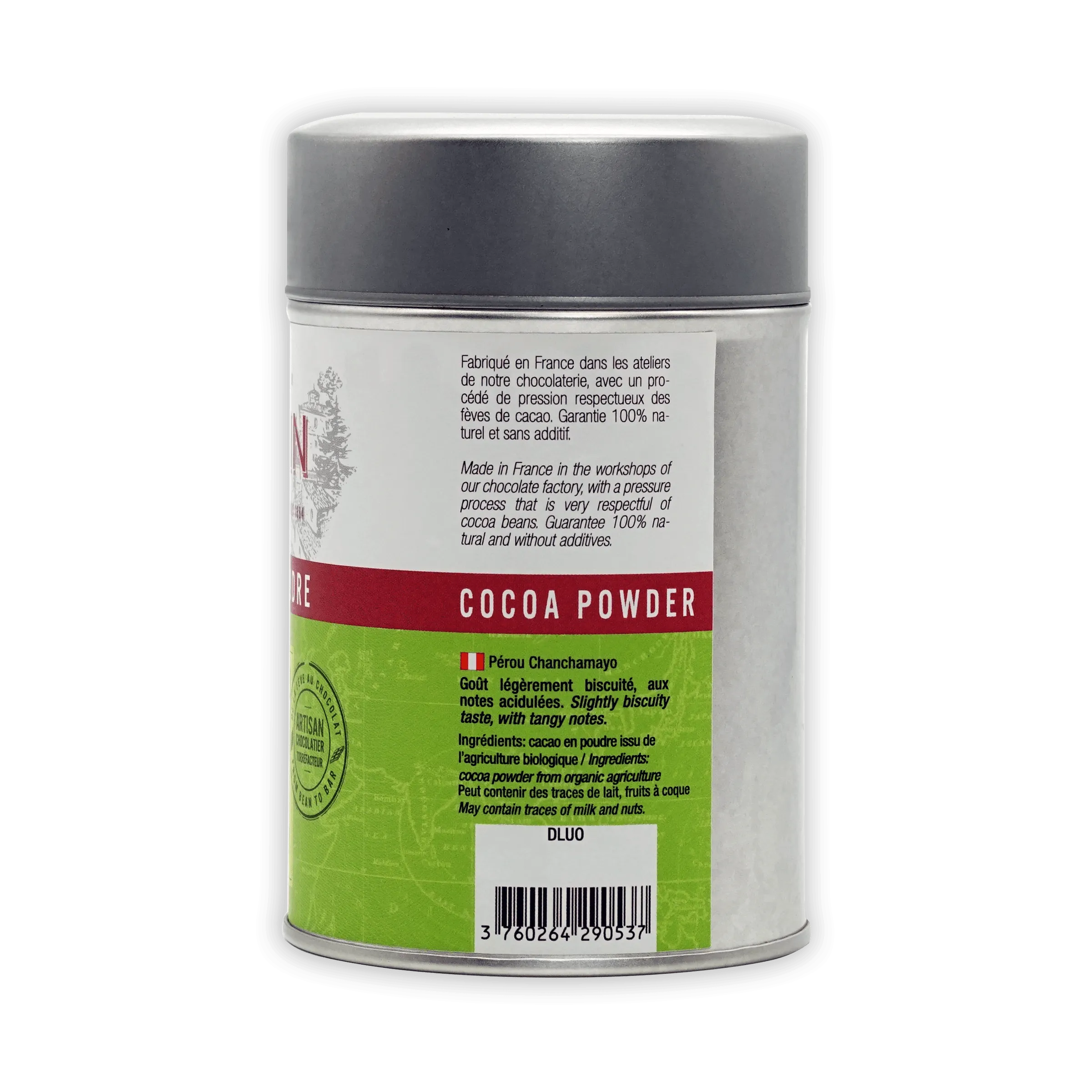 A. Morin Peru Cocoa Powder 100% Tin