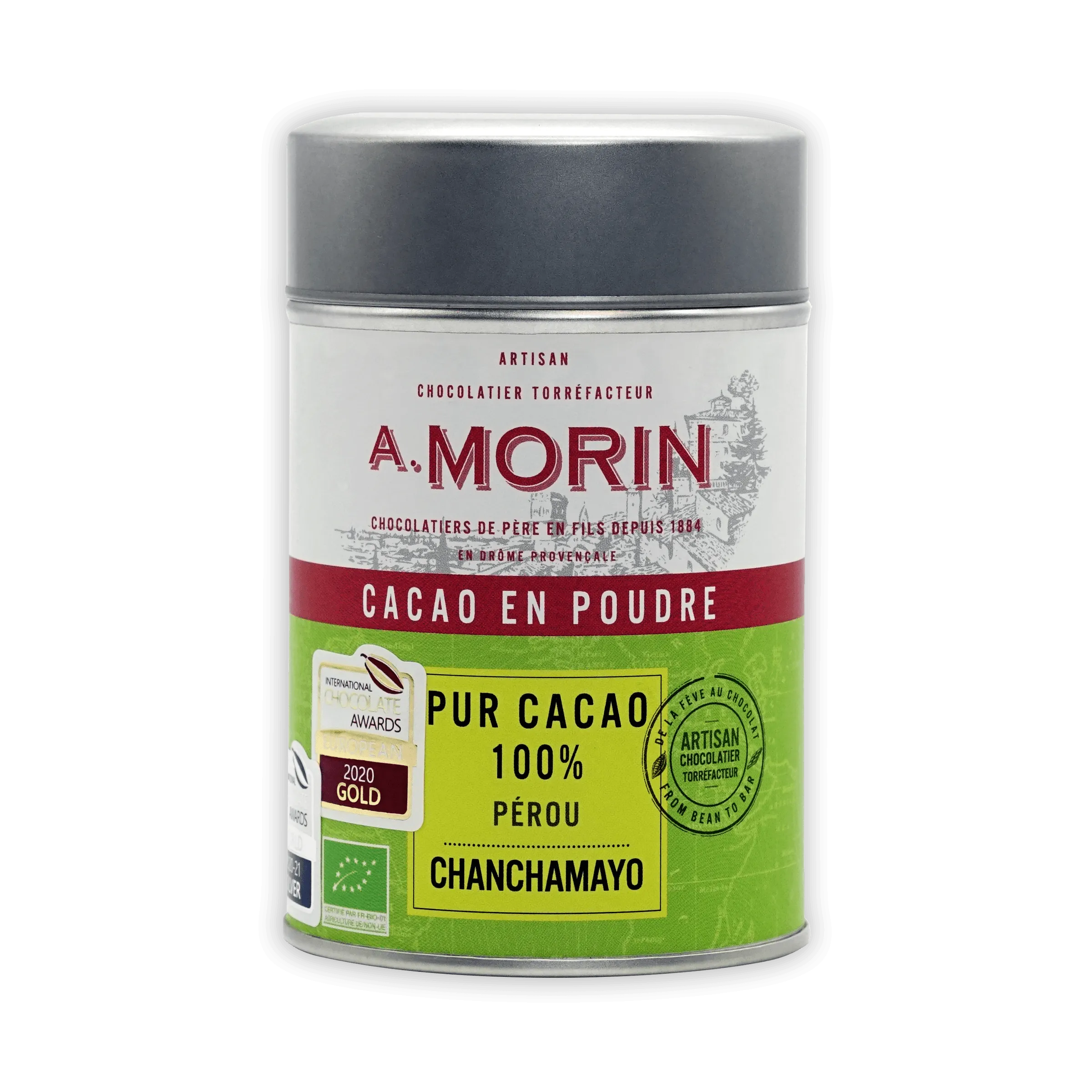 A. Morin Peru Cocoa Powder 100% Tin