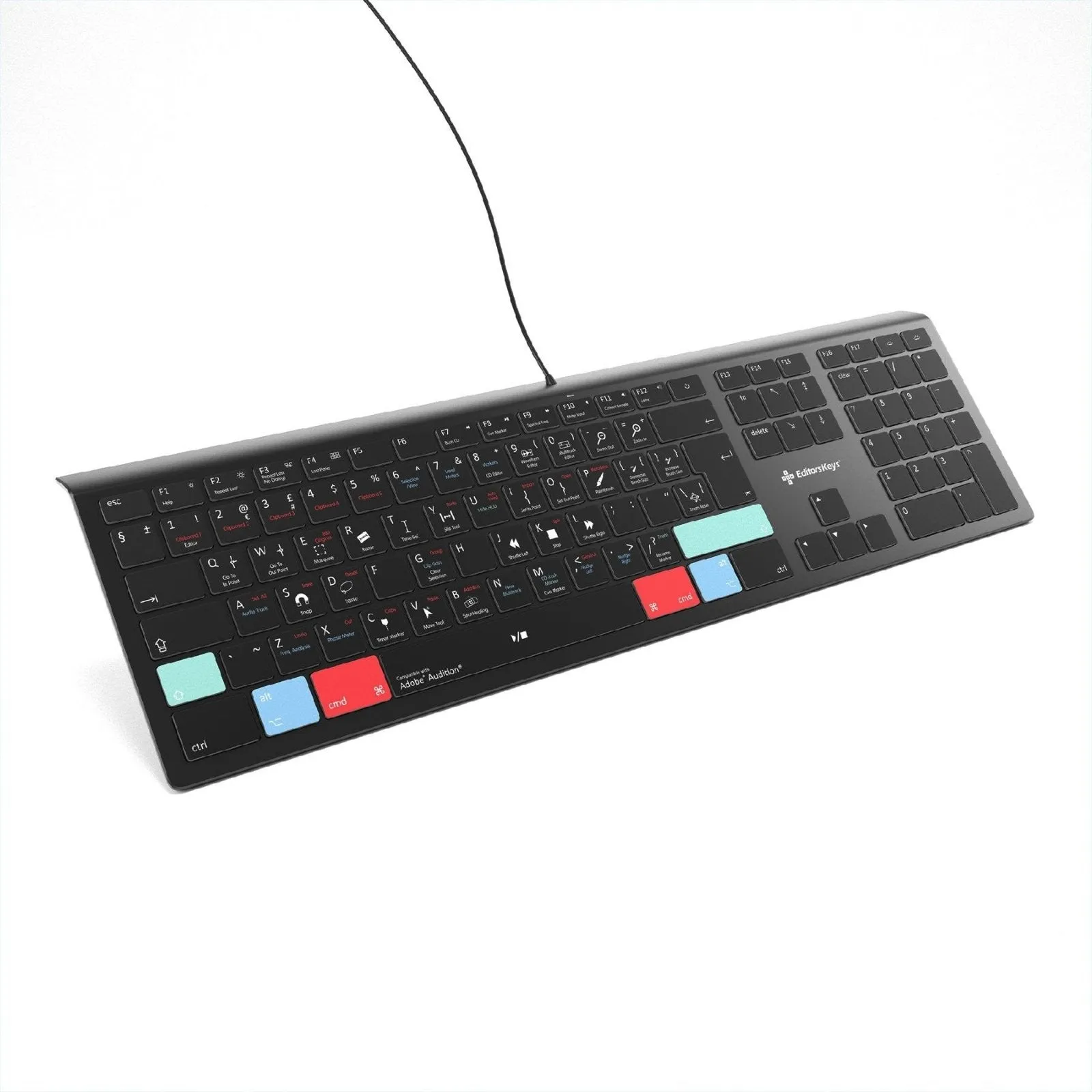 Adobe Audition Keyboard - Backlit Mac & PC