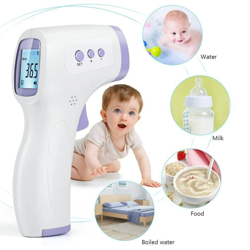 Adults/Children Digital Non-Contact Infrared LCD Display Laser Temperature Thermometer