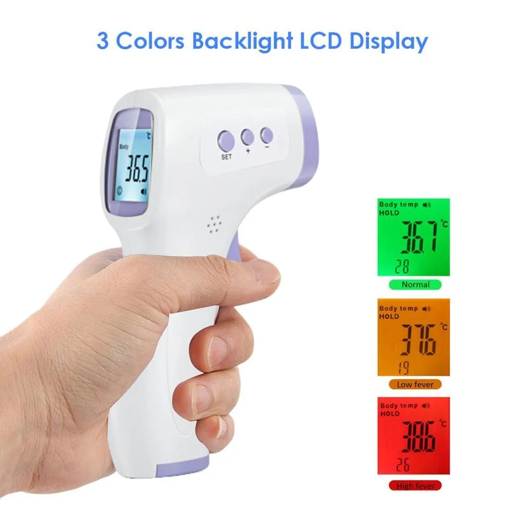 Adults/Children Digital Non-Contact Infrared LCD Display Laser Temperature Thermometer