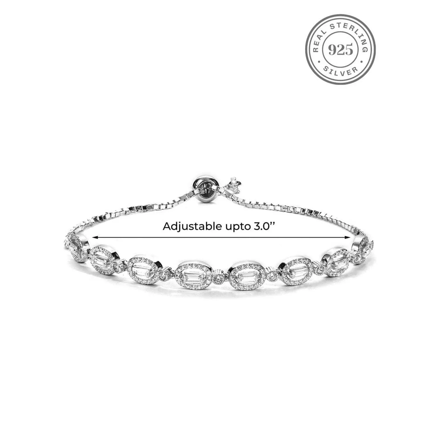 Angels Wear Halos 925 Silver Bracelet