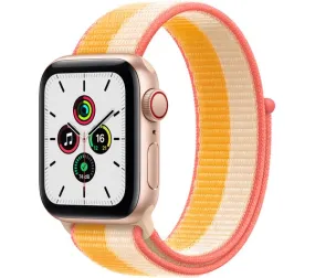 Apple Watch SE 1 GPS   Cellular - Gold Aluminium with Maize & White Sport Loop, 40mm - Acceptable