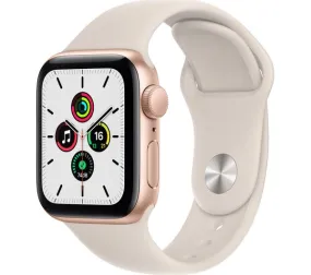 APPLE Watch SE 1 GPS - Gold with Starlight Sports Band, 40mm - Good