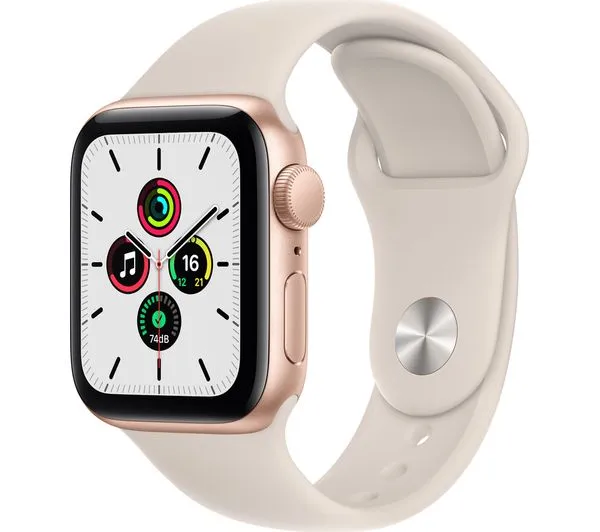 APPLE Watch SE 1 GPS - Gold with Starlight Sports Band, 40mm - Good