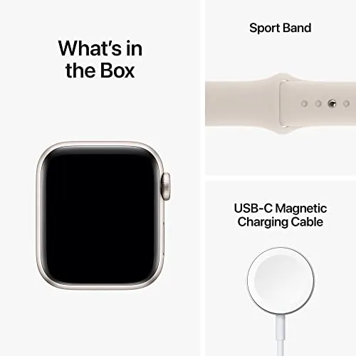 Apple Watch SE (2nd Gen) [GPS   Cellular 40mm] Smart Watch w/Starlight Aluminum Case & Starlight Sport Band - S/M. Fitness & Sleep Tracker, Crash Detection, Heart Rate Monitor, Water Resistant