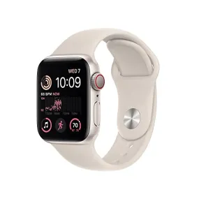 Apple Watch SE (2nd Gen) [GPS   Cellular 40mm] Smart Watch w/Starlight Aluminum Case & Starlight Sport Band - S/M. Fitness & Sleep Tracker, Crash Detection, Heart Rate Monitor, Water Resistant