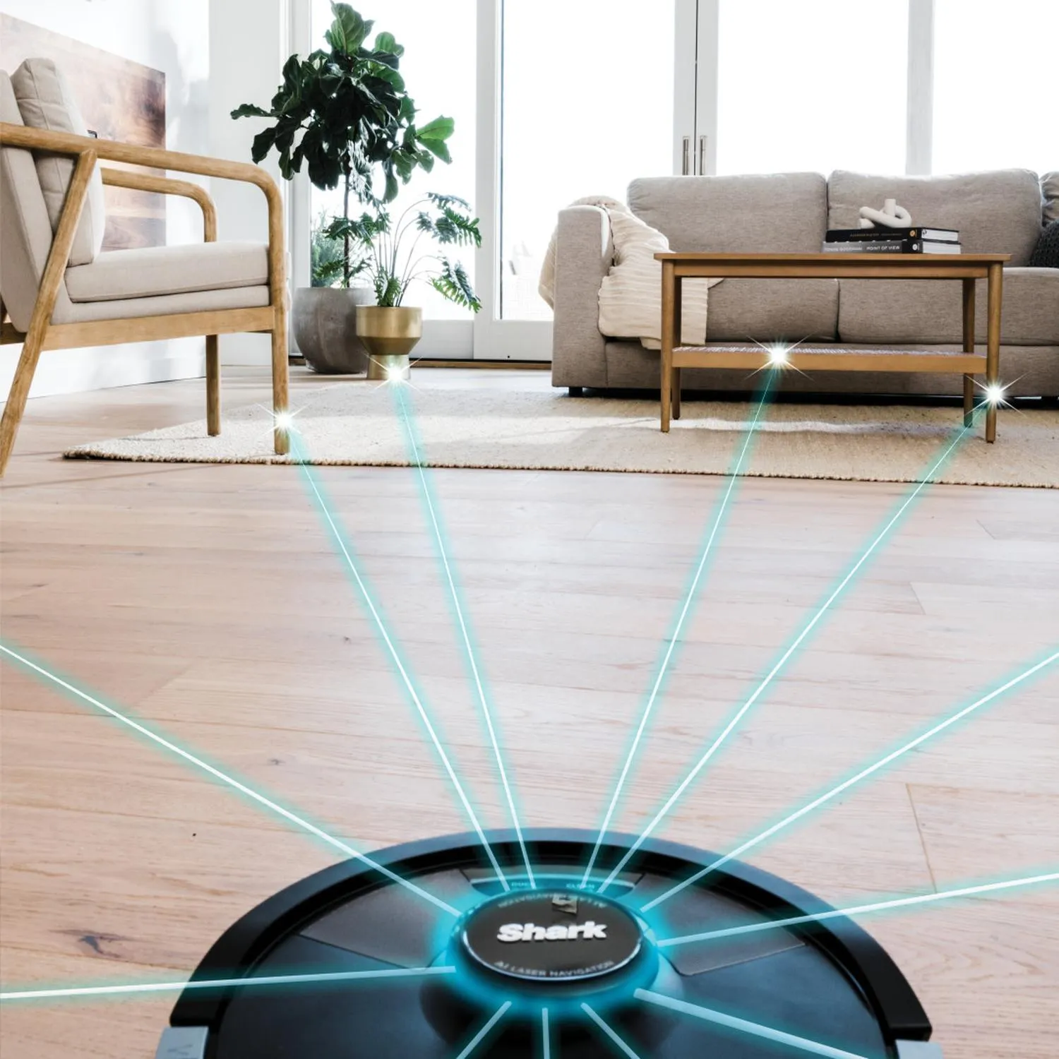 Aspiradora Robot con sistema de autovaciado - Shark Matrix Plus 2 en 1, Negro con gris, RV2620WAMX