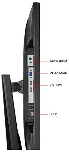 Asus Monitor VG245H 24 inchFull HD 1080p 1ms Dual HDMI Eye Care Console Gaming Monitor with FreeSync/Adaptive Sync, Black, 24-inch