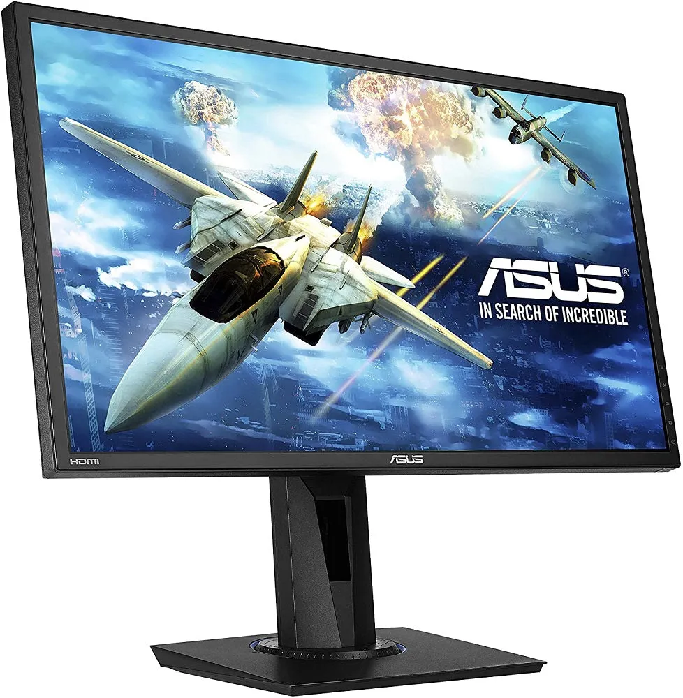 Asus Monitor VG245H 24 inchFull HD 1080p 1ms Dual HDMI Eye Care Console Gaming Monitor with FreeSync/Adaptive Sync, Black, 24-inch