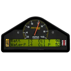 Auto Meter Pro-Comp Race Dash Gauge Kit - Fuel Pressure/Oil Pressure/Oil Temperature/Speedometer/Tachometer/Voltmeter/Water Temperature - Black Face