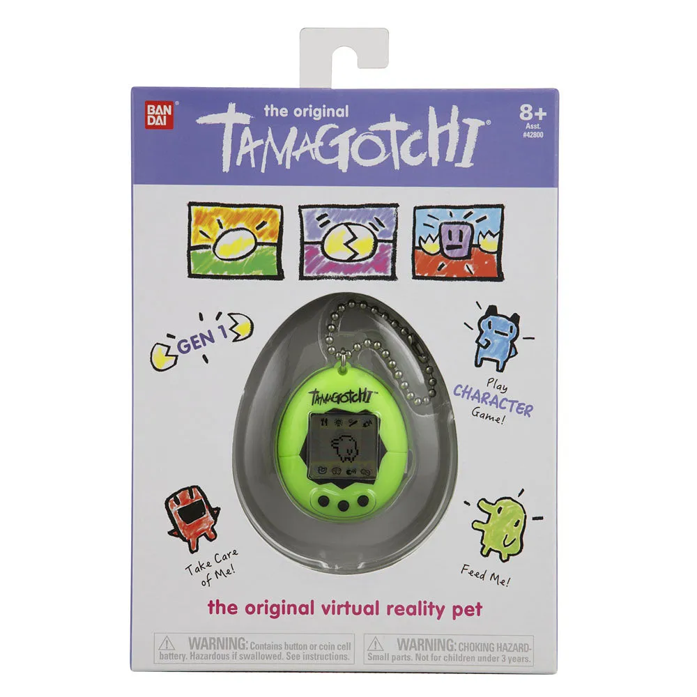 Bandai: Original Tamagotchi - Gen 1 (Play Character Game) Neon Green Electronic Toy (42869 / 42926) LOW STOCK