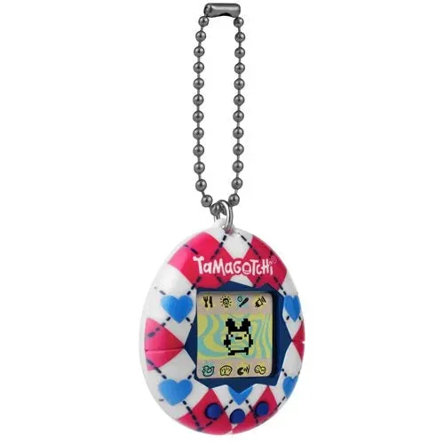 Bandai - The Original Tamagotchi (Gen 2) Argyle Hearts Portable Electronic Toy (42981)
