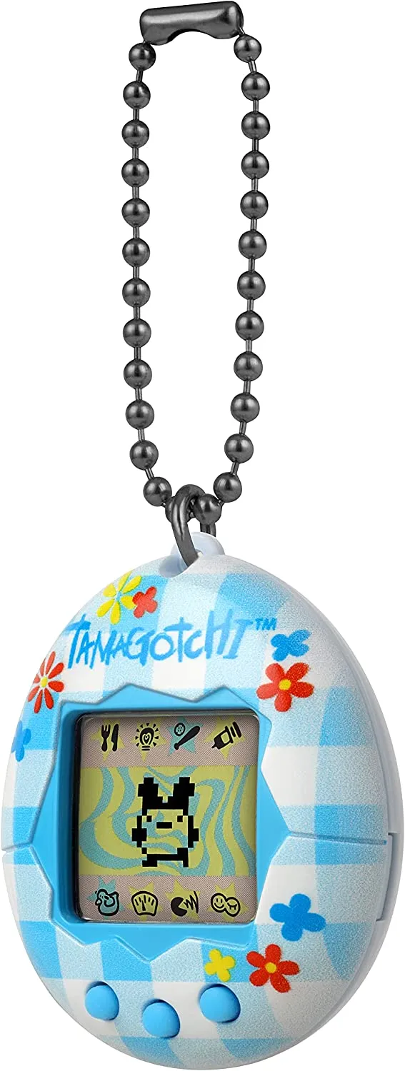 Bandai - The Original Tamagotchi (Gen 2) Flower Gingham Portable Electronic Game (42939) LOW STOCK