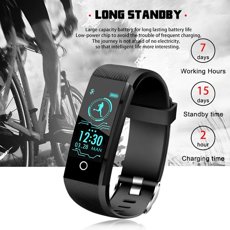 BANGWEI 2018 New Smart Wristband Heart Rate Tracker Blood Pressure Oxygen Fitness wrisband IP68 Waterproof Smart watch Men women