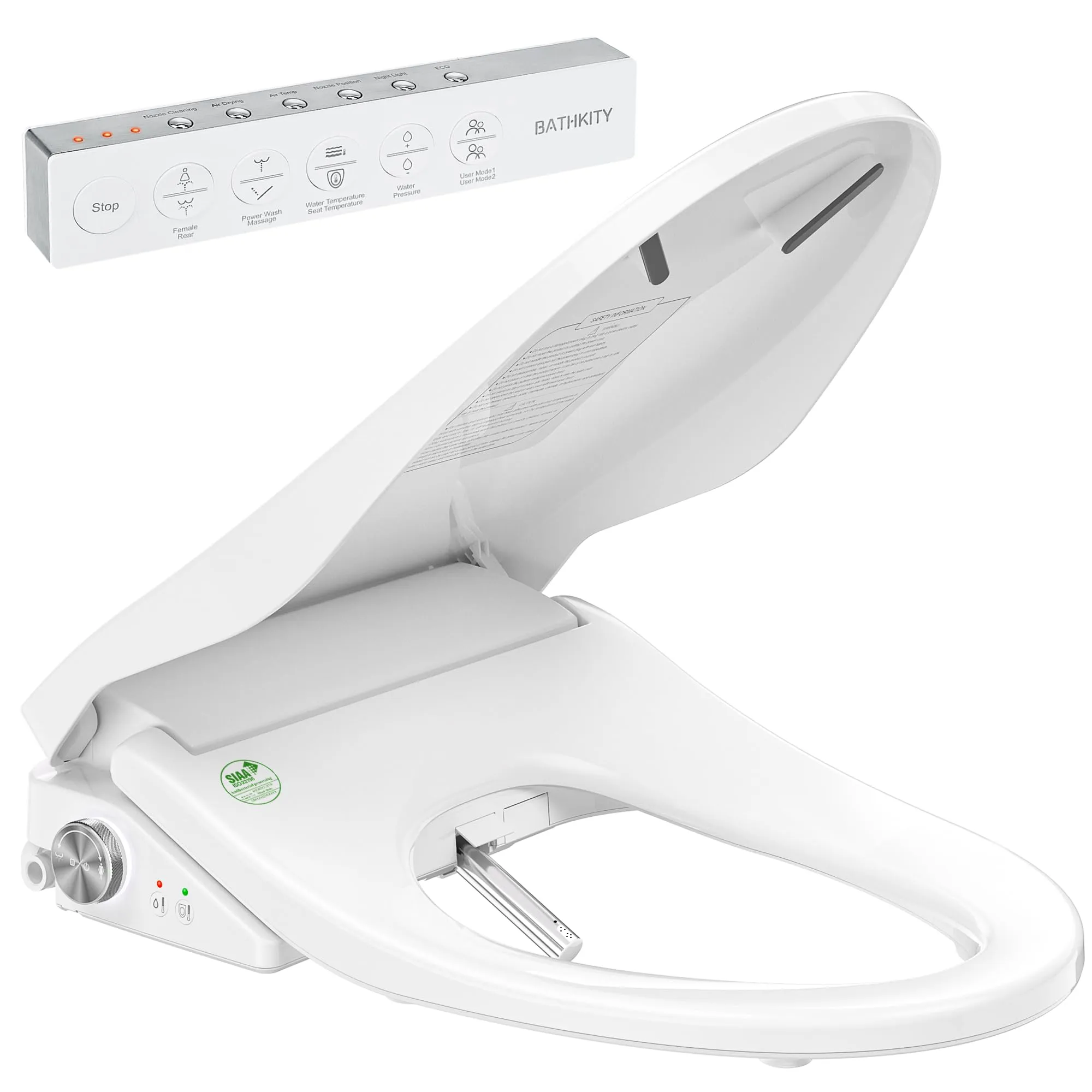 BATHKITY Heated Bidet Toilet Seat with Dryer