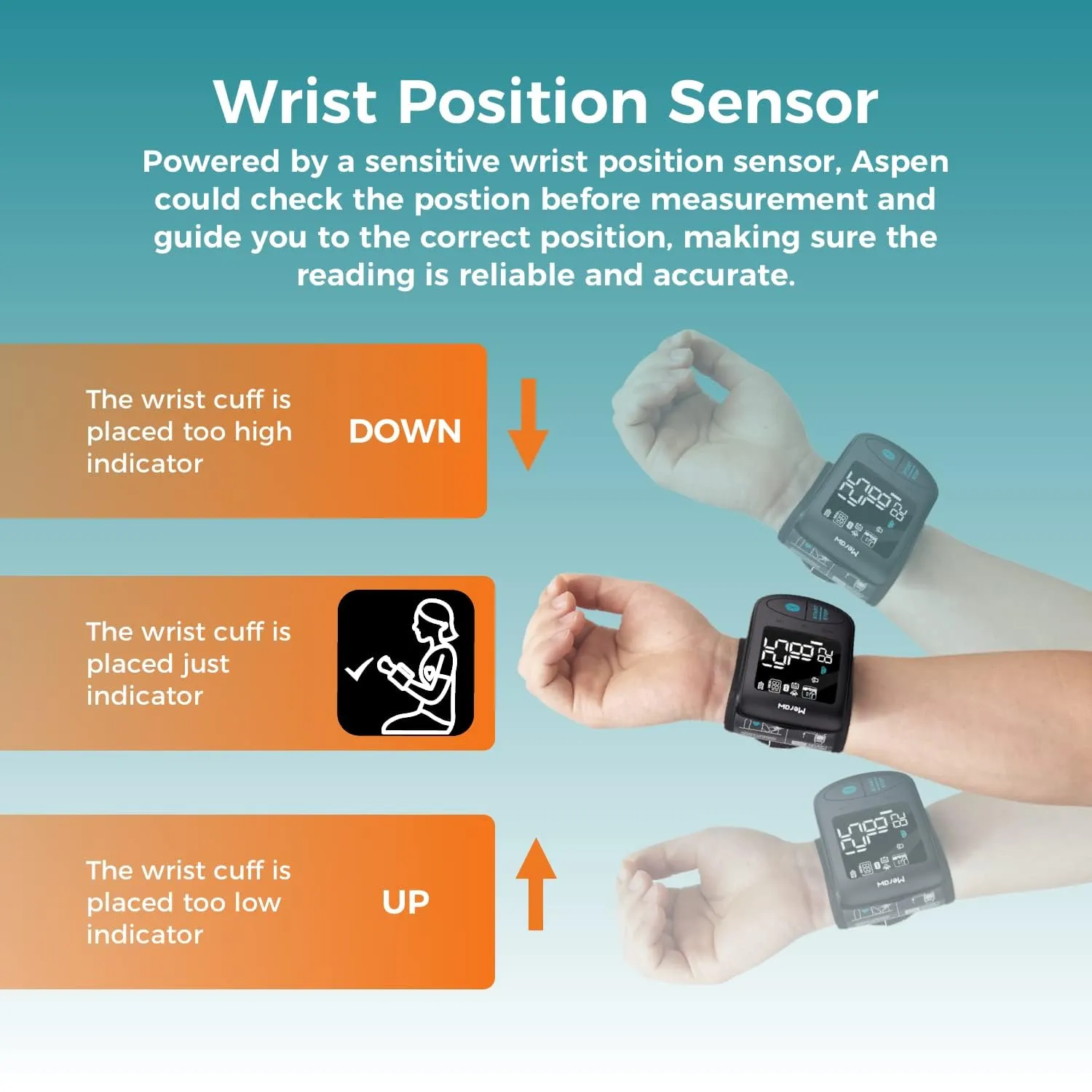 Blood Pressure Monitor Adult Cuff, Blood Pressure Cuff Monitor Wrist, Blood Pressure Machine Home Use 5.3-8.5" Irregular Heartbeat Monitoring APP Automatic Bluetooth High Accuracy Aspen Black