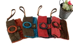 Boho Wristlet Wallet, Bohemian, Women Wallet, Hippie, Ethnic Wallet, Makeup bag, Hmong Purse, Ethnic Purse,Zipper Wallet, boho gift her