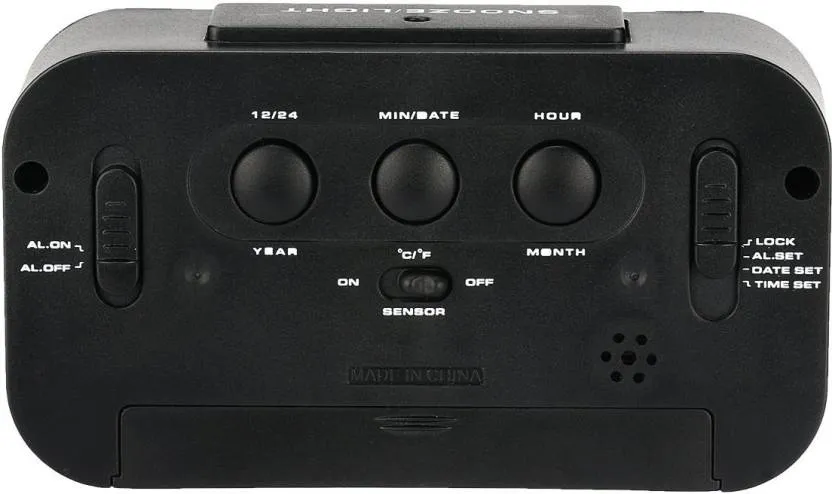 BonZeal Digital Black Clock