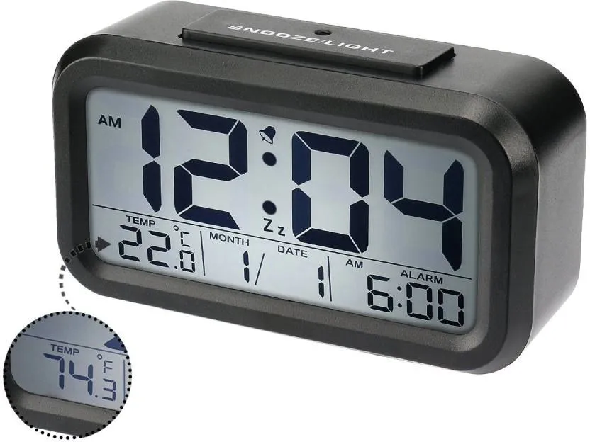 BonZeal Digital Black Clock