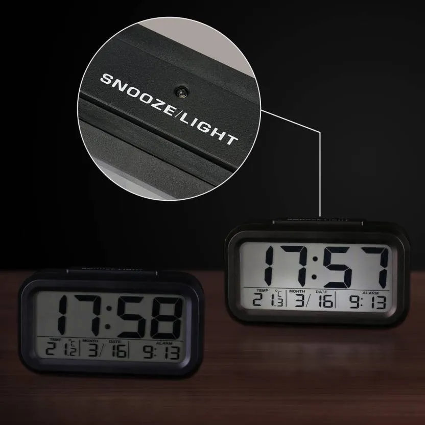 BonZeal Digital Black Clock