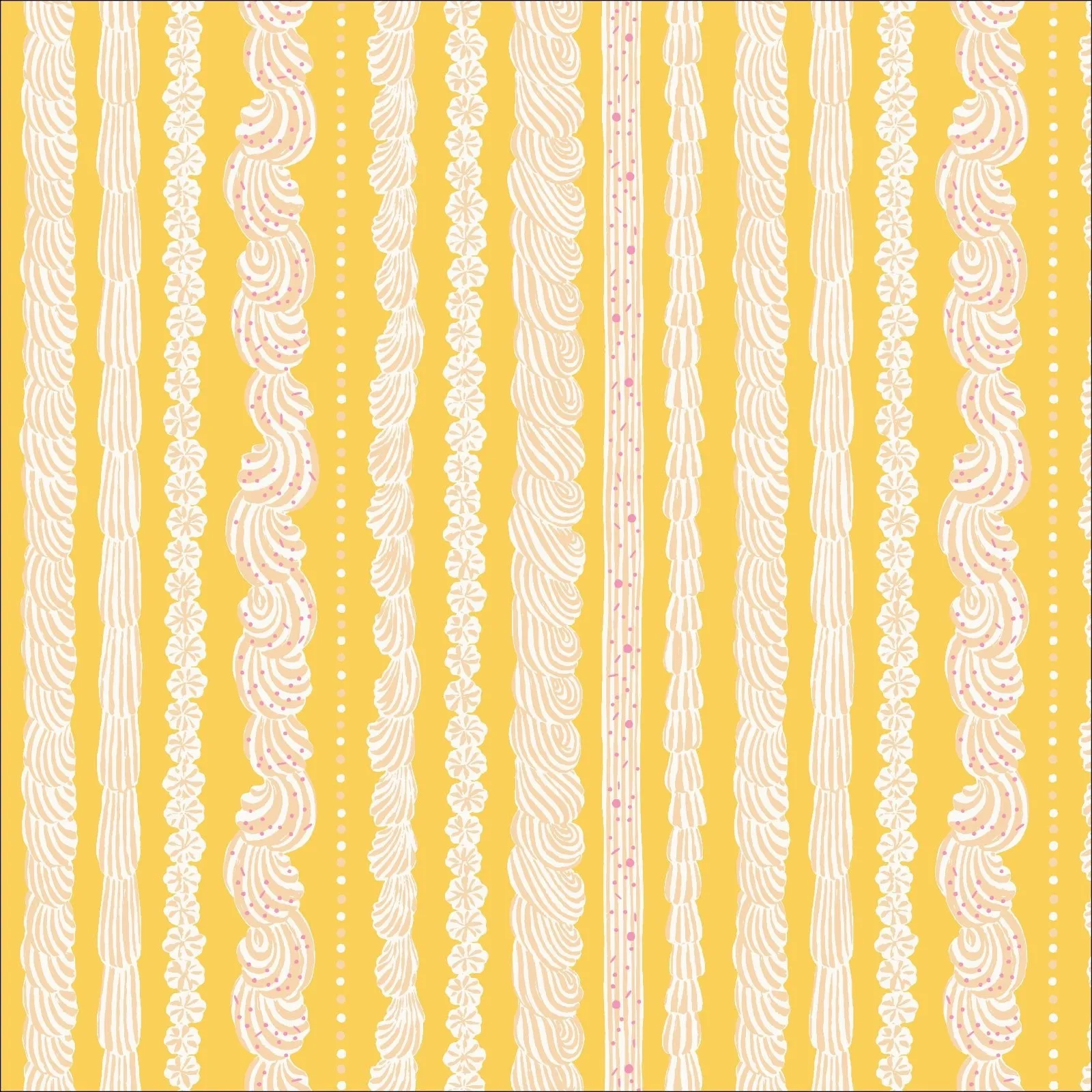 Buttercream Stripe - Buttercream - Emily Taylor - Cloud 9 Fabrics - Poplin