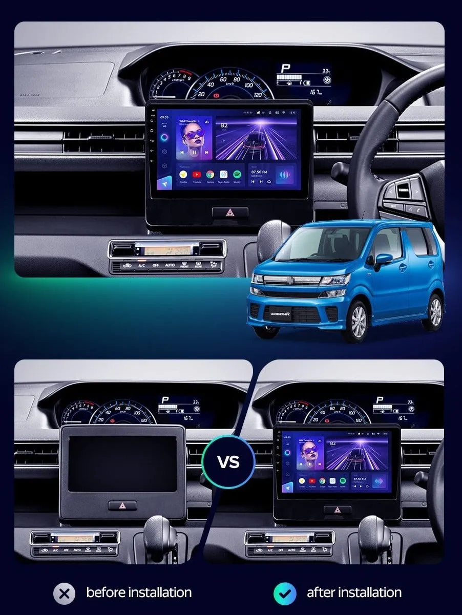 Car Dealz 10.2" Android 12.0 For Suzuki Wagon R 6 VI 2017 - 2021 In Dash Plus OEM Fascia