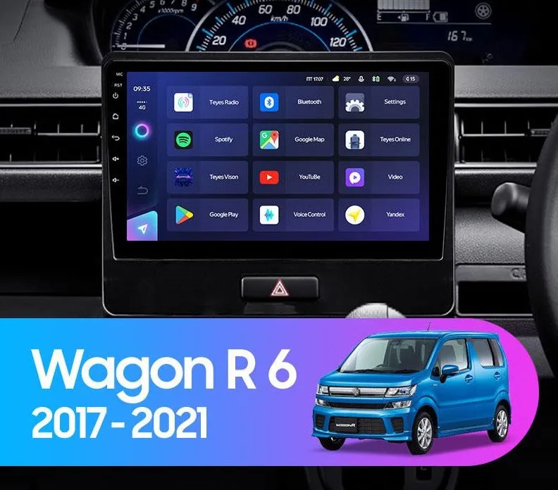 Car Dealz 10.2" Android 12.0 For Suzuki Wagon R 6 VI 2017 - 2021 In Dash Plus OEM Fascia