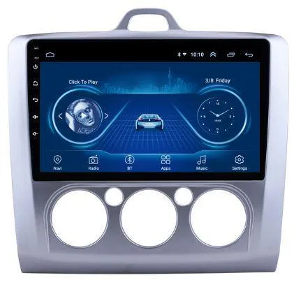 Car Dealz 9" Android 10.0 For Ford Focus 2006-2014 In Dash Plus OEM Fascia