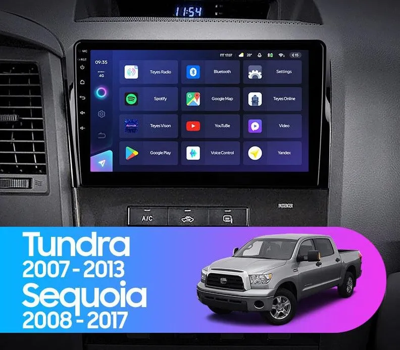 Car Dealz Elite 4G Data Model 10.2" Android 12.0 For Toyota Tundra XK50 2007 - 2013 Sequoia XK60 2008 - 2017