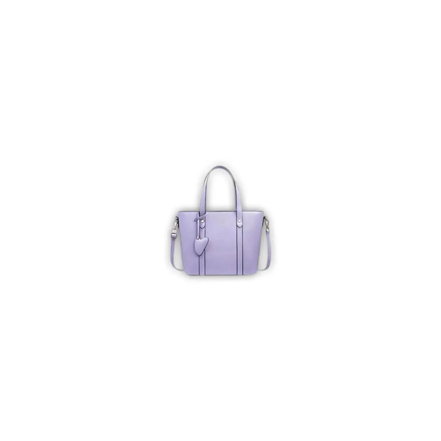 Classic Tote Bag with Heart Charm
