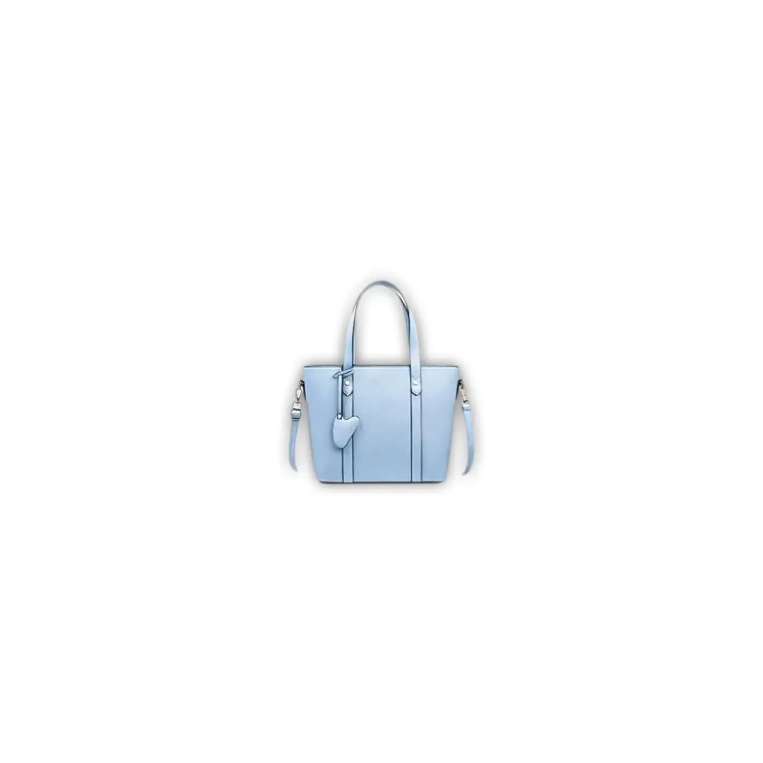 Classic Tote Bag with Heart Charm