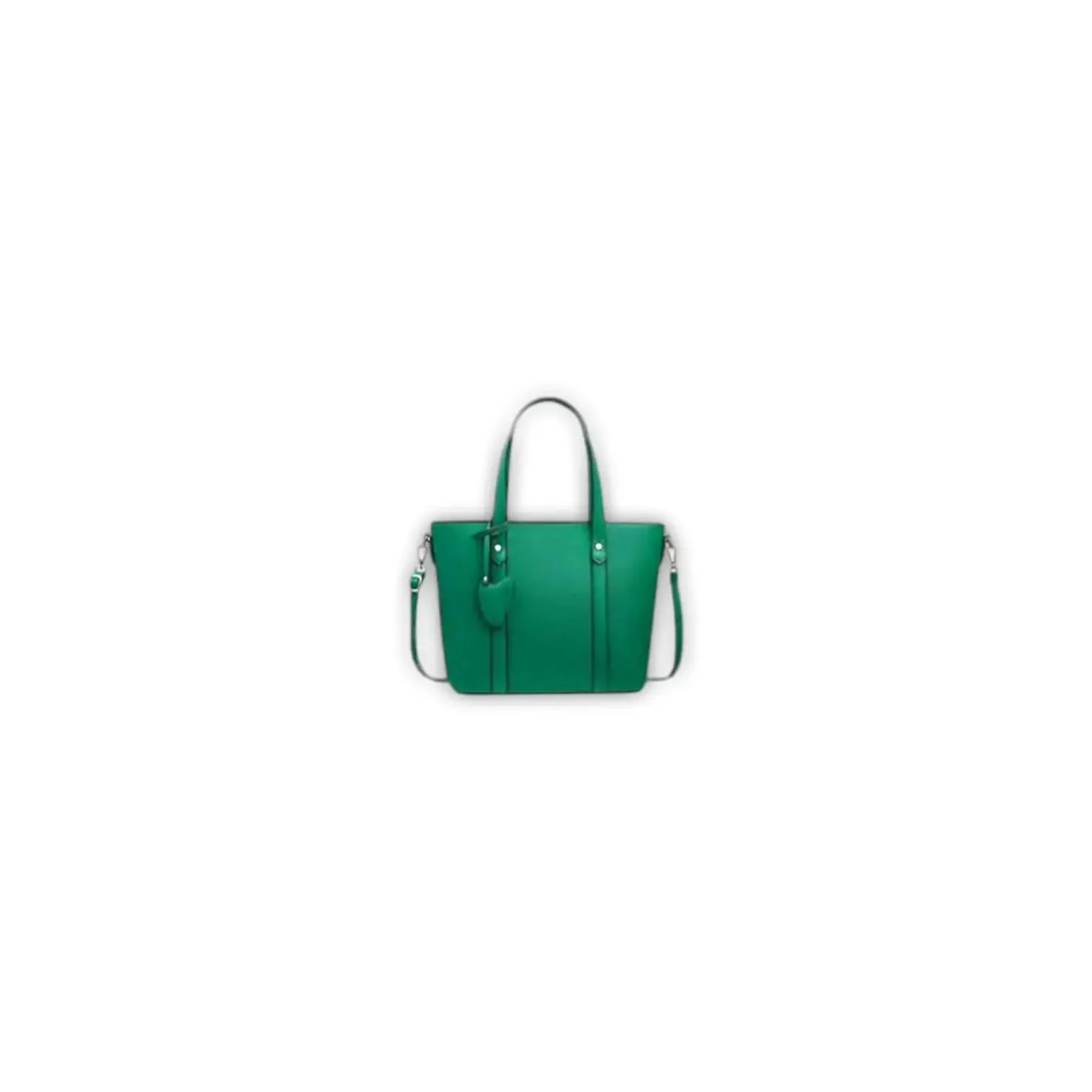 Classic Tote Bag with Heart Charm