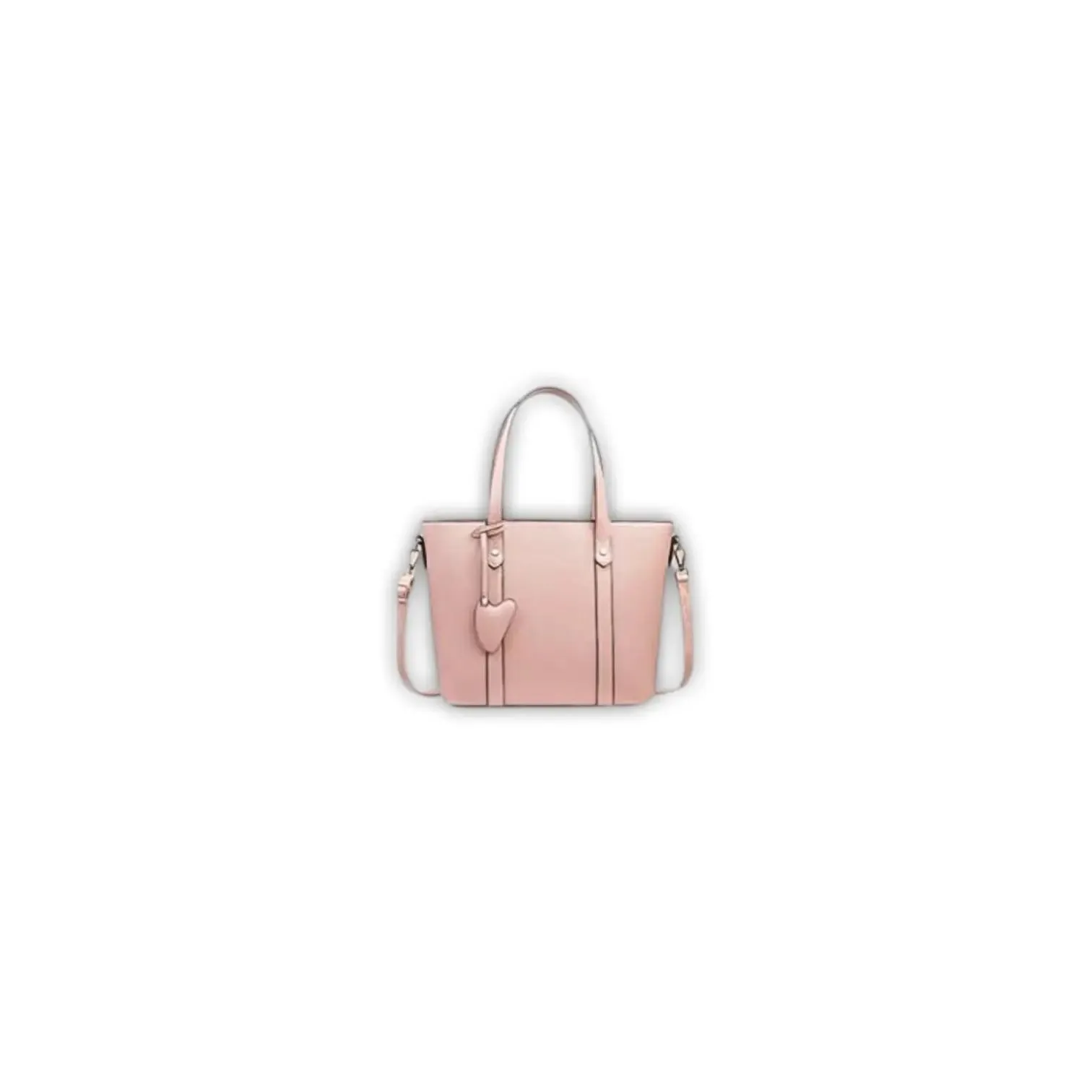 Classic Tote Bag with Heart Charm
