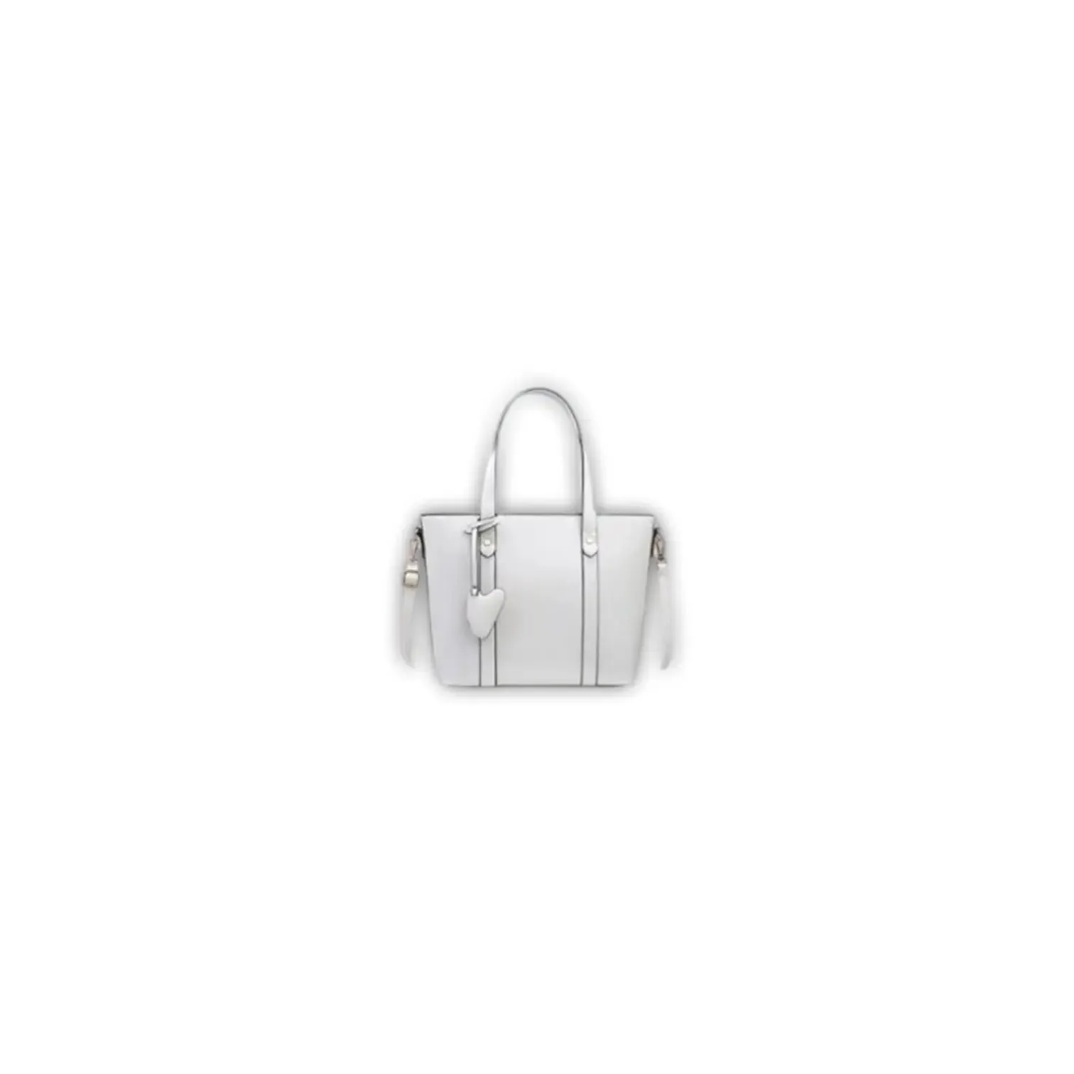 Classic Tote Bag with Heart Charm