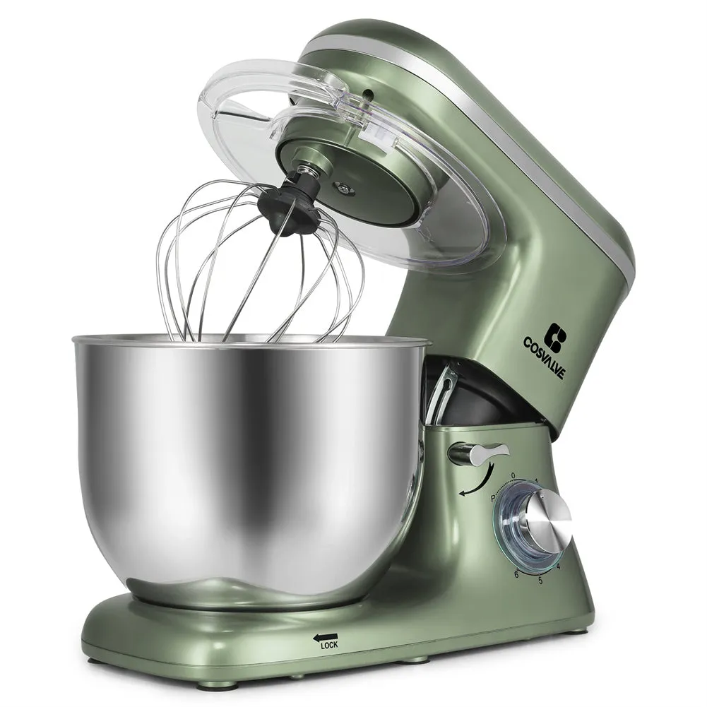 COSVALVE Kitchen Stand Mixer 6 Speed Dishwasher Safe Green