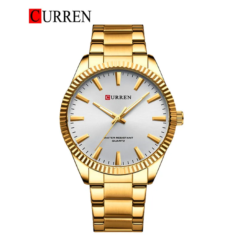 CURREN Original Brand Stainless Steel Band Wrist Watch For Men With Brand (Box & Bag)-8425
