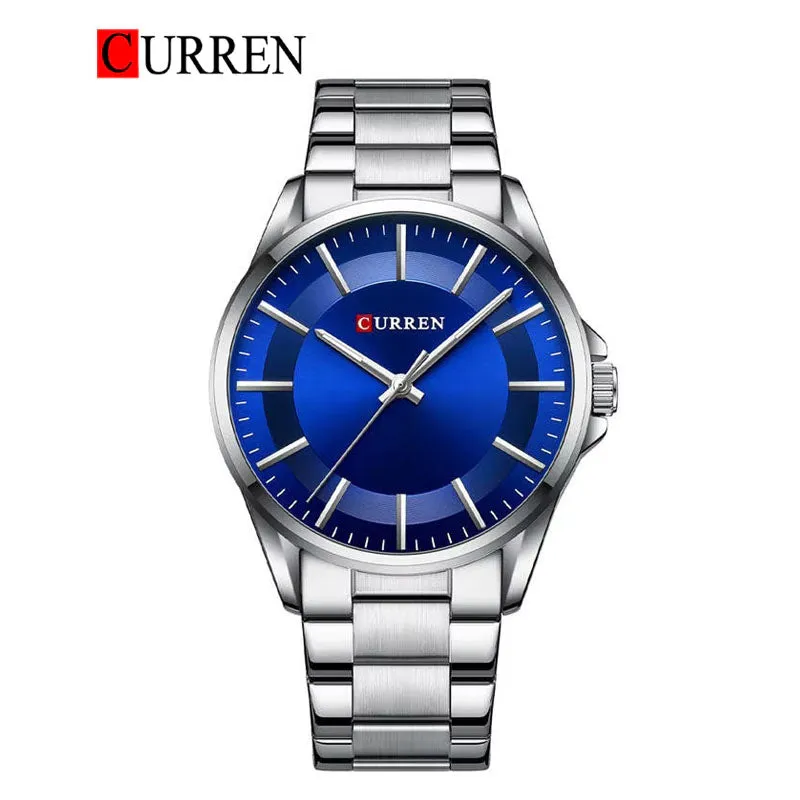 CURREN Original Brand Stainless Steel Band Wrist Watch For Men With Brand (Box & Bag)-8429