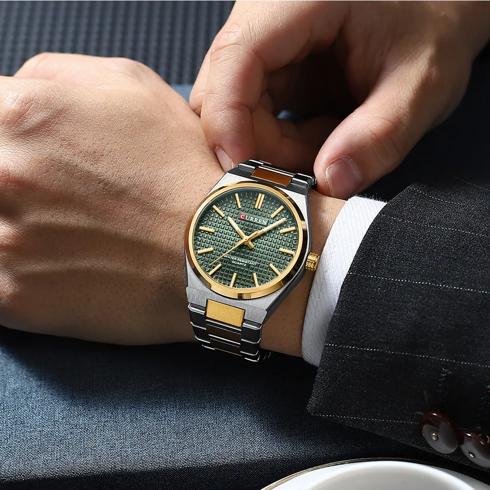 CURREN Original Brand Stainless Steel Band Wrist Watch For Men With Brand (Box & Bag)-8439