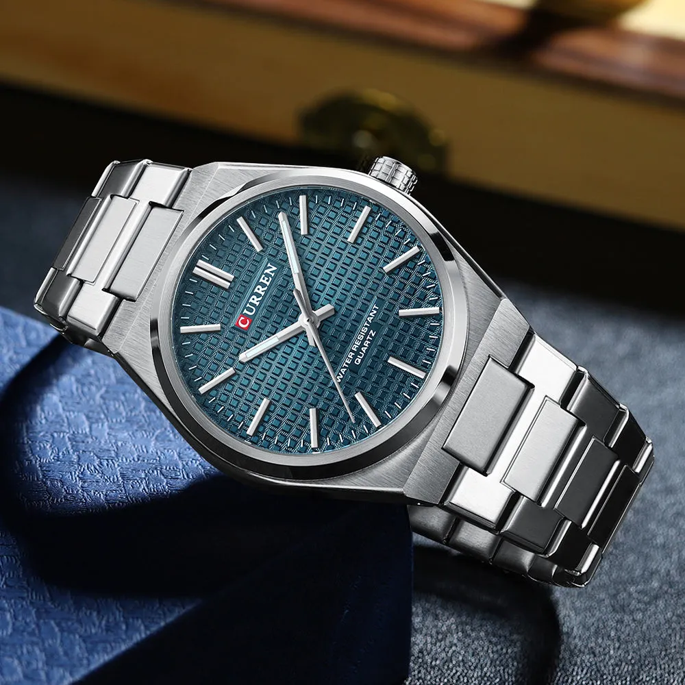 CURREN Original Brand Stainless Steel Band Wrist Watch For Men With Brand (Box & Bag)-8439