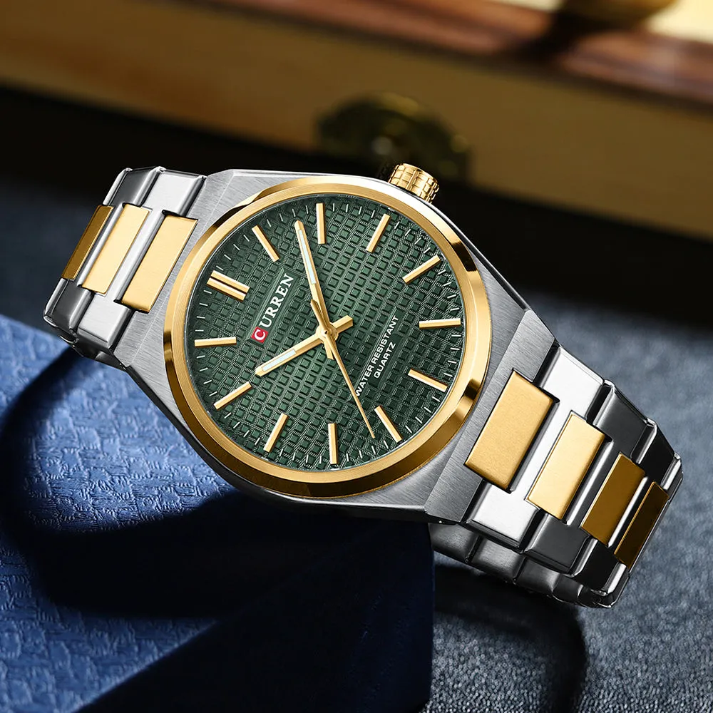 CURREN Original Brand Stainless Steel Band Wrist Watch For Men With Brand (Box & Bag)-8439