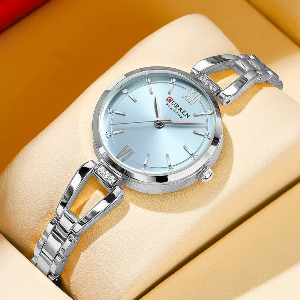 CURREN Original Brand Stainless Steel Band Wrist Watch For Women With Brand (Box & Bag)-9092